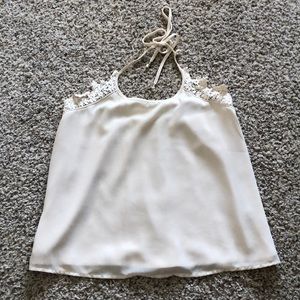 Cream halter top